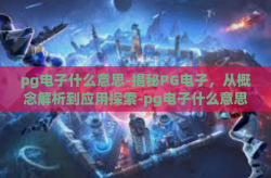 pg电子什么意思-揭秘PG电子，从概念解析到应用探索-pg电子什么意思