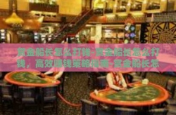 赏金船长怎么打钱-赏金船长怎么打钱，高效赚钱策略指南-赏金船长怎么打钱