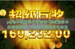 pg电子爆超级大奖埃及-游戏世界中的奇迹时刻，PG电子爆超奖与埃及的奇缘-pg电子爆超级大奖埃及