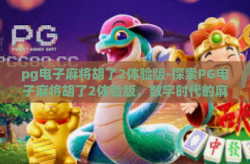 pg电子麻将胡了2体验版-探索PG电子麻将胡了2体验版，数字时代的麻将新体验-pg电子麻将胡了2体验版